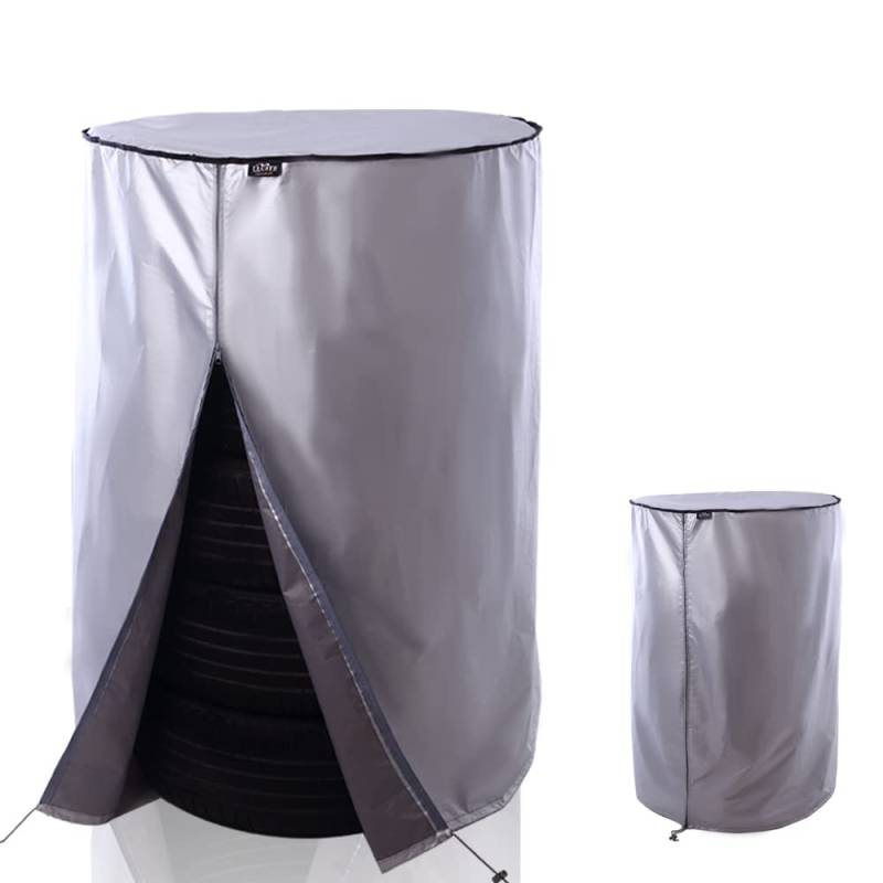 TireHide Reifen-Aufbewahrungstaschen und Reifen-Aufbewahrungstasche, groß, für den Außenbereich, für saisonale Reifen, staubdicht (Ø 80 cm x H117 cm) von Teuffe