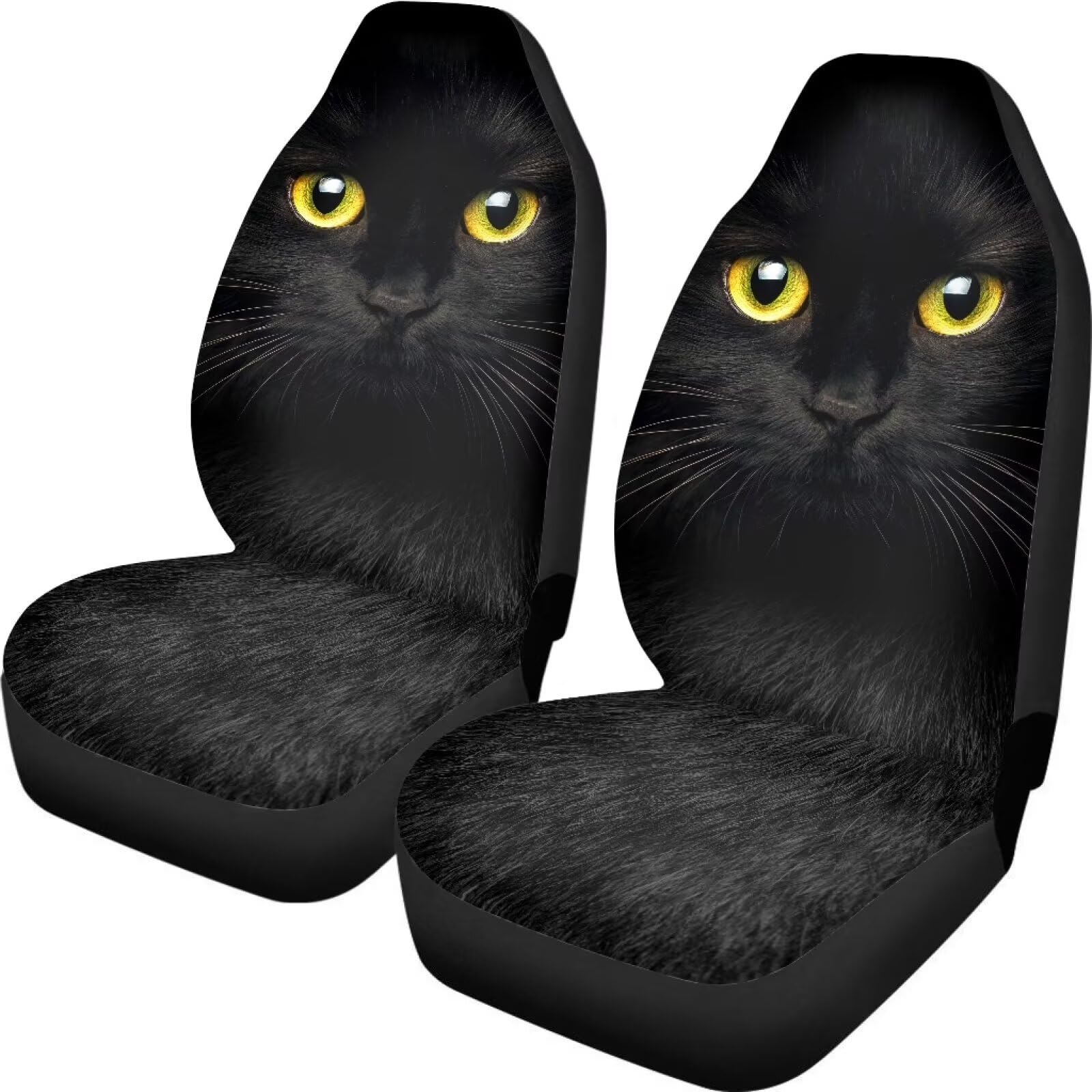 Tevecatos Autositzbezüge-Set für Damen, Autositzbezüge, Autositzbezug, Autositzbezüge, Satteldecke, universelle Passform, 2 Stück, Schwarz Tevecatos Autositzbezüge-Set für Damen, Autositzbezüge, Autositzbezug, Autositzbezüge, Satteldecke, universelle Passform, 2 Stück, Schwarz von Tevecatos