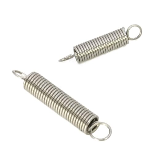 5 Stück 0,8 mm Edelstahl Zugfeder Zugfeder Außendurchmesser 6 mm/7 mm/8 mm/10 mm Länge 20–100 mm (Color : 60mm, Size : 8mm) von Teweakt