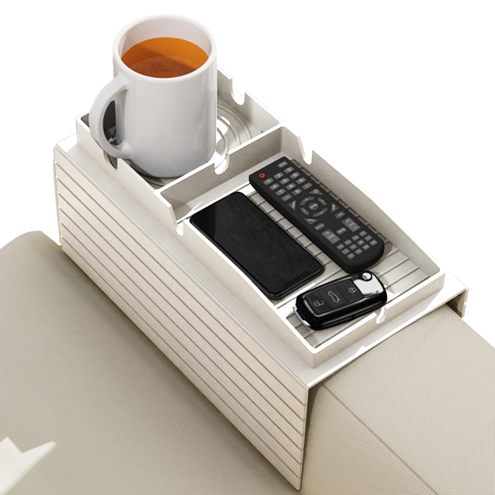 Sofa Halterung Für Getränke Ablage | Klemmbares Sofaarm-Tablett Mit Halterung | Auslaufsicherer Silikon-Armlehnenorganizer Für Wohnzimmer Bett Auto Fernsehabende Snackzeit Fernbedienungsablage Strandp Sofa Halterung Für Getränke Ablage | Klemmbares Sofaarm-Tablett Mit Halterung | Auslaufsicherer Silikon-Armlehnenorganizer Für Wohnzimmer Bett Auto Fernsehabende Snackzeit Fernbedienungsablage Strandp von Tewzafiya