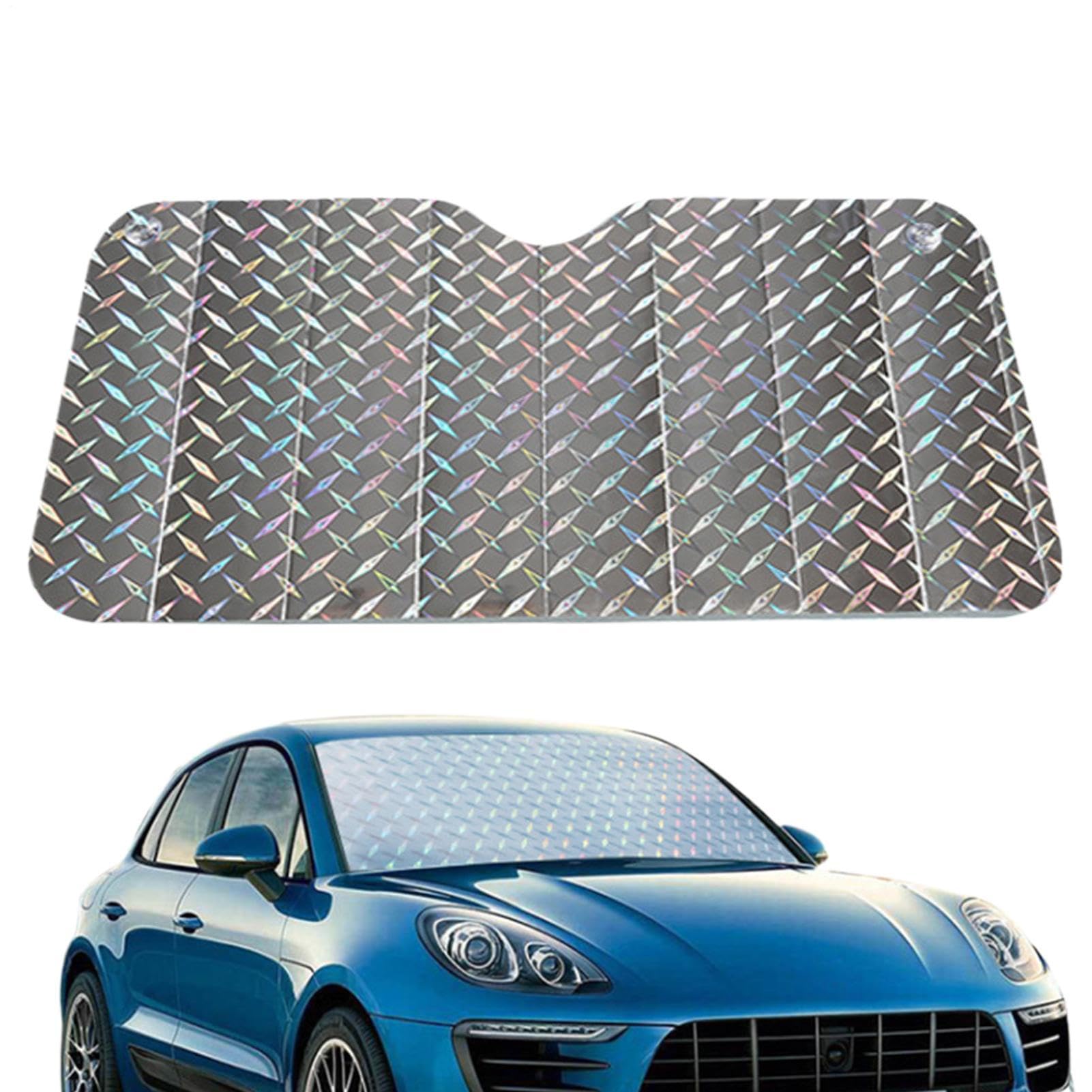 Windschutzschatten, Sonnenschutz für Auto Windschutzscheibe - Auto Sonnenschatten Windschutzscheibe Visier | UV -Schutzfahrzeugzubehör, reflektierende Bildschirmabdeckungsklappe, hält Ihr Fahrzeug küh Windschutzschatten, Sonnenschutz für Auto Windschutzscheibe - Auto Sonnenschatten Windschutzscheibe Visier | UV -Schutzfahrzeugzubehör, reflektierende Bildschirmabdeckungsklappe, hält Ihr Fahrzeug küh von Tewzafiya