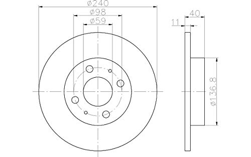 2x TEXTAR 92061103 Bremsscheiben vorne 2x TEXTAR 92061103 Bremsscheiben vorne von Textar