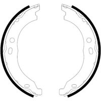 Bremsbackensatz, Feststellbremse TEXTAR 91066700 von Textar
