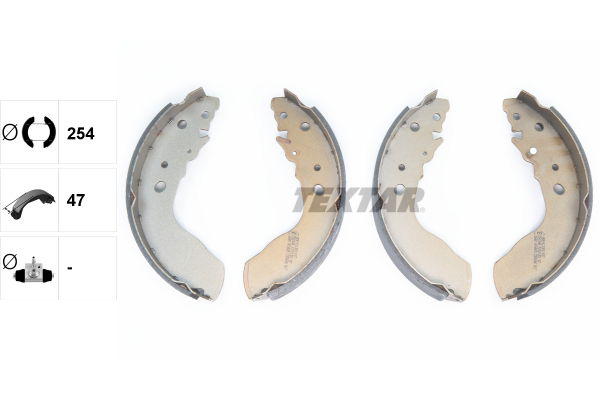 Bremsbackensatz Hinterachse Textar 91051300 von Textar