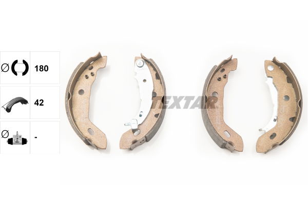 Bremsbackensatz Hinterachse Textar 91053000 Bremsbackensatz Hinterachse Textar 91053000 von Textar