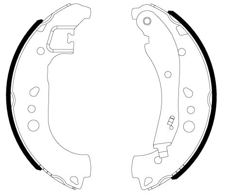 Bremsbackensatz Hinterachse Textar 91084200 von Textar