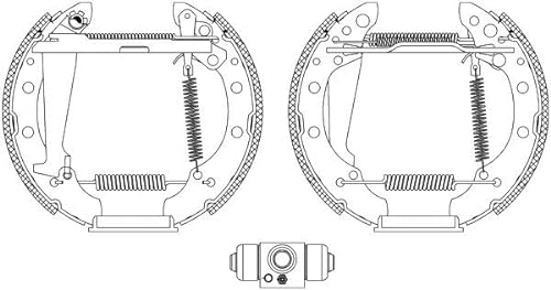 Bremsbackensatz Shoe Kit Pro Hinten von Textar Ø 200 mm vormontiert mit Radbremszylinder (84044706) Bremsbackensatz Bremsanlage Bremsklötze, Bremssteine von Textar