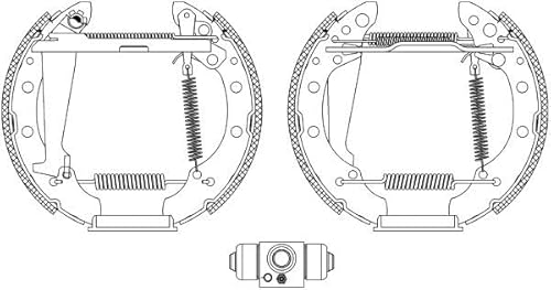 Bremsbackensatz Shoe Kit Pro Hinten von Textar Ø 200 mm vormontiert mit Radbremszylinder (84044706) Bremsbackensatz Bremsanlage Bremsklötze, Bremssteine von Textar