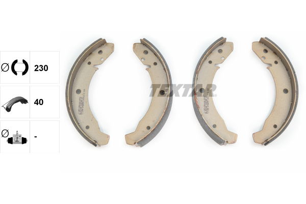 Bremsbackensatz Textar 91007800 Bremsbackensatz Textar 91007800 von Textar