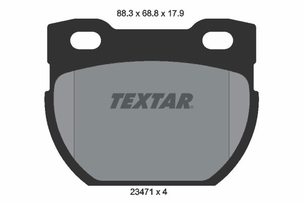 Bremsbelagsatz, Scheibenbremse Hinterachse Textar 2347103 von Textar