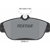 Bremsbelagsatz TEXTAR 2016402, Vorne Bremsbelagsatz TEXTAR 2016402, Vorne von Textar