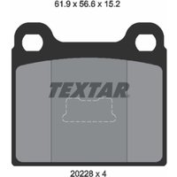 Bremsbelagsatz TEXTAR 2022803, Vorne von Textar