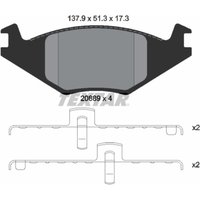 Bremsbelagsatz TEXTAR 2088902, Vorne von Textar