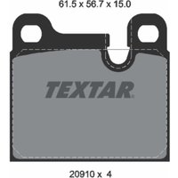 Bremsbelagsatz TEXTAR 2091001, Vorne von Textar