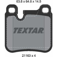 Bremsbelagsatz TEXTAR 2116301, Hinten Bremsbelagsatz TEXTAR 2116301, Hinten von Textar