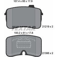 Bremsbelagsatz TEXTAR 2121901, Vorne von Textar