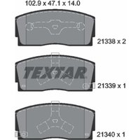 Bremsbelagsatz TEXTAR 2133801, Vorne von Textar