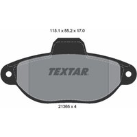 Bremsbelagsatz TEXTAR 2136502, Vorne Bremsbelagsatz TEXTAR 2136502, Vorne von Textar