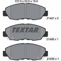 Bremsbelagsatz TEXTAR 2149701, Vorne Bremsbelagsatz TEXTAR 2149701, Vorne von Textar