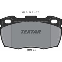 Bremsbelagsatz TEXTAR 2151902, Vorne von Textar