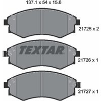 Bremsbelagsatz TEXTAR 2172502, Vorne von Textar