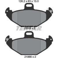 Bremsbelagsatz TEXTAR 2196502, Hinten von Textar