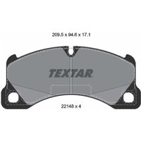 Bremsbelagsatz TEXTAR 2214801, Vorne von Textar