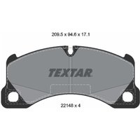 Bremsbelagsatz TEXTAR 2214801, Vorne Bremsbelagsatz TEXTAR 2214801, Vorne von Textar