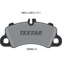 Bremsbelagsatz TEXTAR 2246901, Vorne von Textar