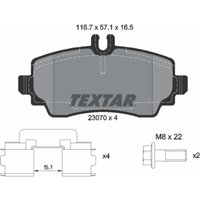 Bremsbelagsatz TEXTAR 2307003, Vorne Bremsbelagsatz TEXTAR 2307003, Vorne von Textar