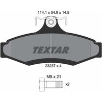 Bremsbelagsatz TEXTAR 2323701, Hinten von Textar
