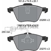 Bremsbelagsatz TEXTAR 2326903, Vorne Bremsbelagsatz TEXTAR 2326903, Vorne von Textar