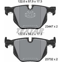 Bremsbelagsatz TEXTAR 2344704, Hinten von Textar