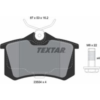 Bremsbelagsatz TEXTAR 2355406, Hinten von Textar