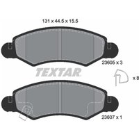 Bremsbelagsatz TEXTAR 2360501, Vorne von Textar