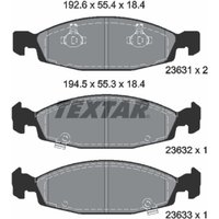 Bremsbelagsatz TEXTAR 2363101, Vorne von Textar