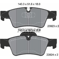 Bremsbelagsatz TEXTAR 2392302, Hinten von Textar