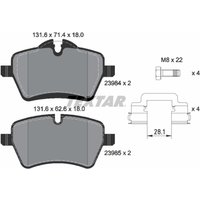 Bremsbelagsatz TEXTAR 2398404, Vorne von Textar