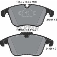 Bremsbelagsatz TEXTAR 2408401, Vorne von Textar
