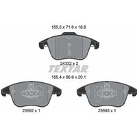 Bremsbelagsatz TEXTAR 2433205, Vorne Bremsbelagsatz TEXTAR 2433205, Vorne von Textar