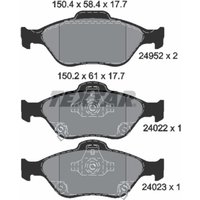 Bremsbelagsatz TEXTAR 2495201, Vorne Bremsbelagsatz TEXTAR 2495201, Vorne von Textar