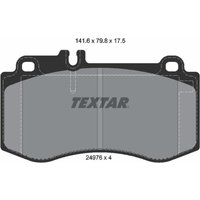 Bremsbelagsatz TEXTAR 2497601, Vorne von Textar