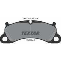Bremsbelagsatz TEXTAR 2500301, Vorne von Textar