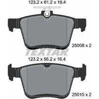 Bremsbelagsatz TEXTAR 2500801, Hinten von Textar