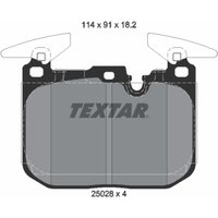 Bremsbelagsatz TEXTAR 2502801, Vorne Bremsbelagsatz TEXTAR 2502801, Vorne von Textar