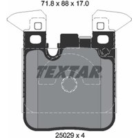 Bremsbelagsatz TEXTAR 2502902, Hinten von Textar