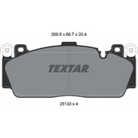 Bremsbelagsatz TEXTAR 2513301, Vorne von Textar