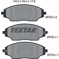 Bremsbelagsatz TEXTAR 2572201, Vorne von Textar