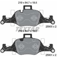 Bremsbelagsatz TEXTAR 2590002, Vorne von Textar