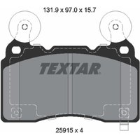Bremsbelagsatz TEXTAR 2591501, Vorne von Textar
